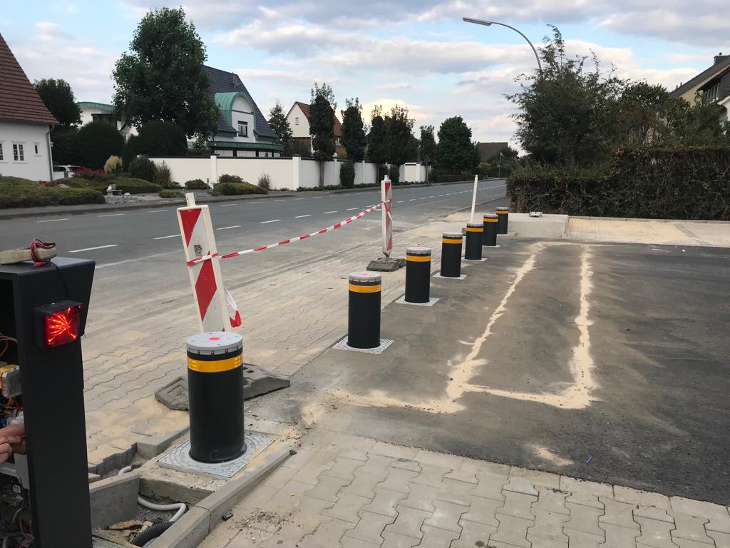 ALDI Süd Polleranlage Referenzprojekt